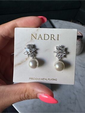 Nadri Chiara Pearl earrings